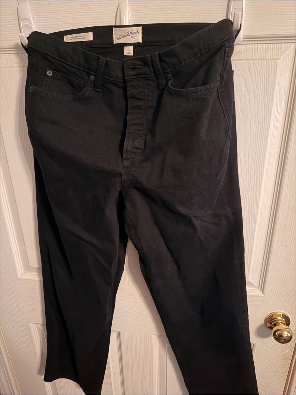 Universal Thread Men's Black Chinos - Straight Fit